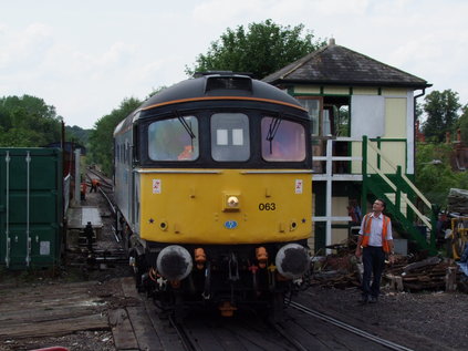 33063 'R.J.Mitchell' arrives at Tunbridge Wells West