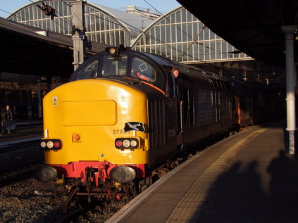 37259 waits in the sun for the trip along the coast